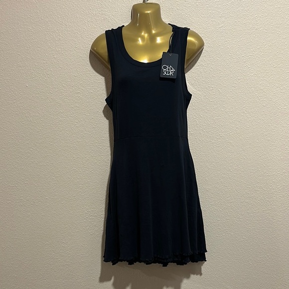 CHASER Black Skater Tank Dress, Size S, NWT - Picture 1 of 6